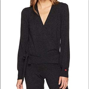 DREW BARRYMORE CASHMERE WRAP TOP